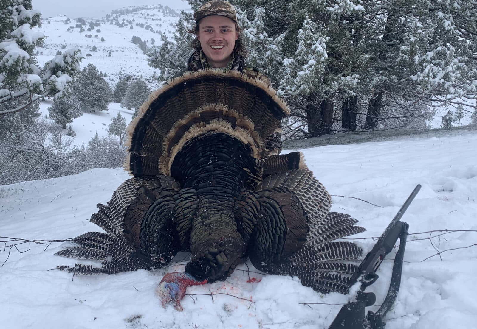 Hunter Nelson with Tribute Gobbler