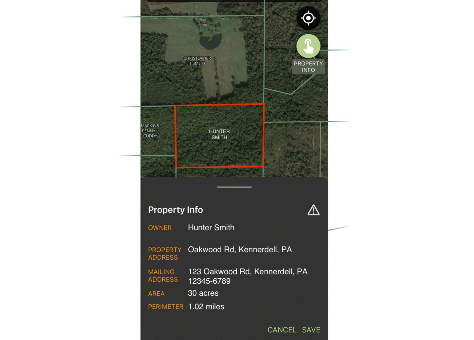 HuntStand Property Info