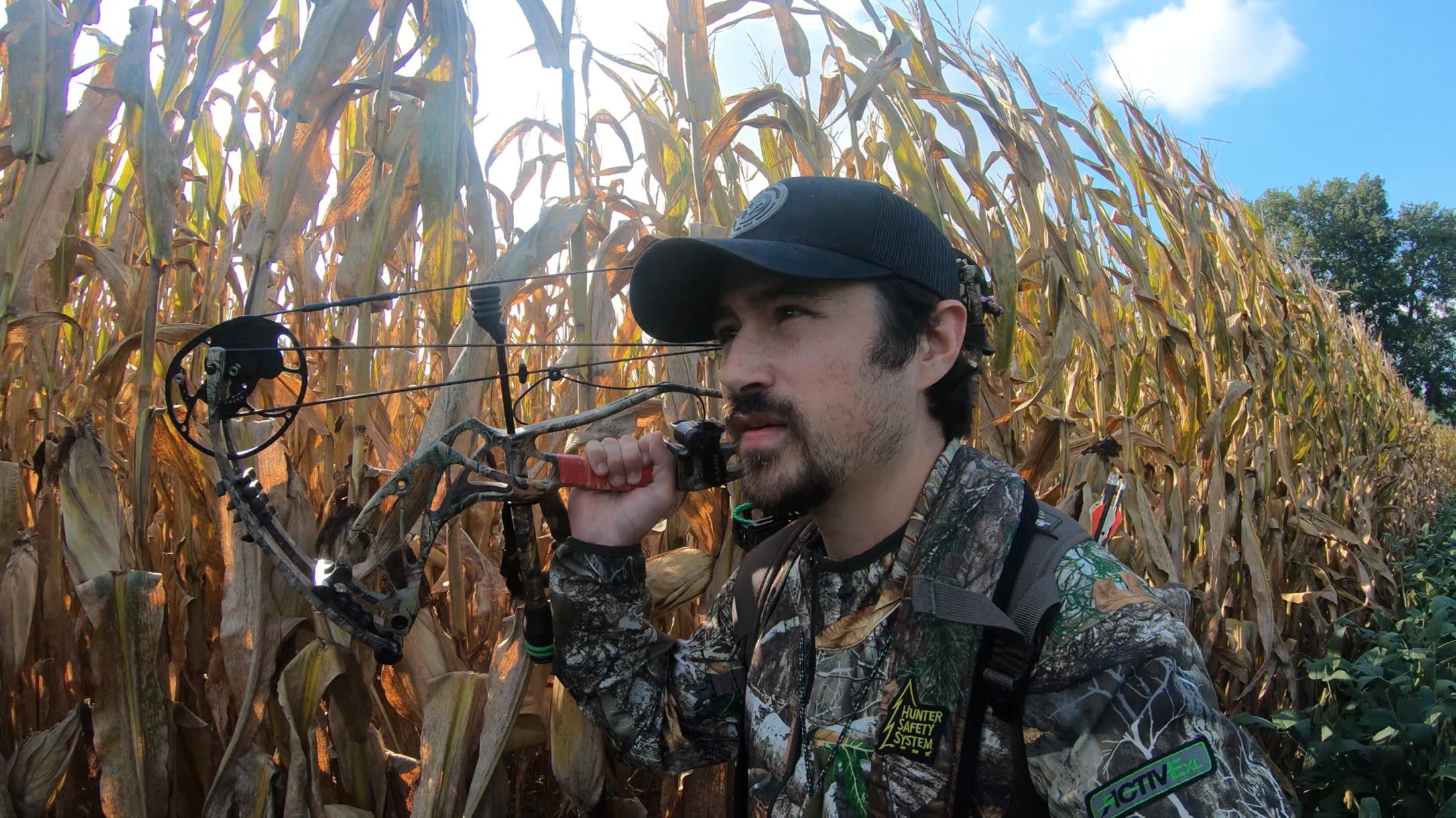 Hunt Club member on way to stand