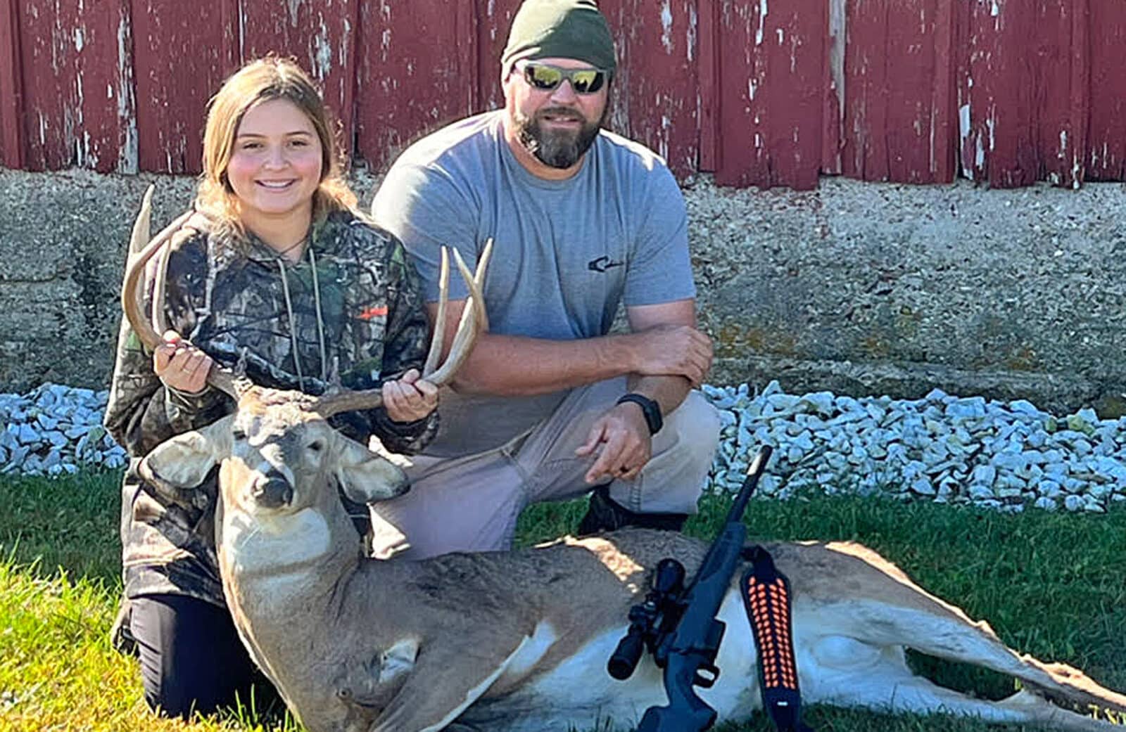 Week 8 winner with dad